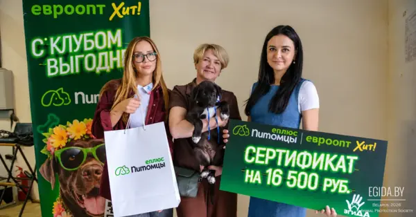 Клуб «Еплюс. Питомцы» и ООЗЖ «Эгида»: год заботы, которая меняет жизни
